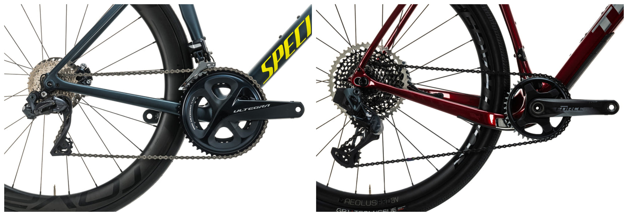 Road vs. Gravel bike gearing